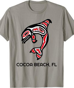 Cocoa Beach FL Native American Indian Orca Killer Whales T-Shirt