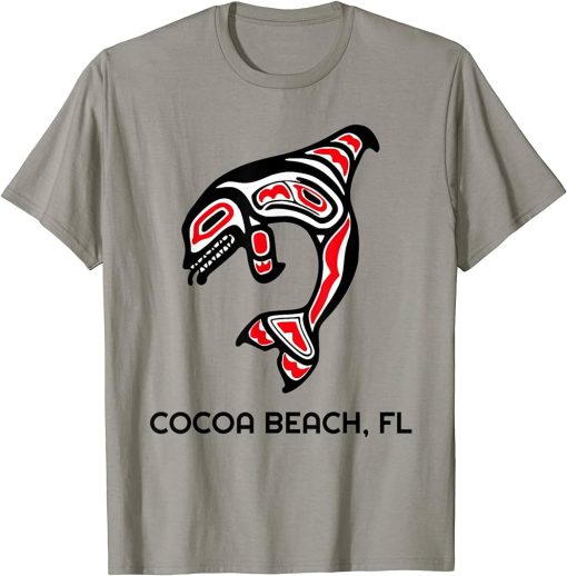 Cocoa Beach FL Native American Indian Orca Killer Whales T-Shirt